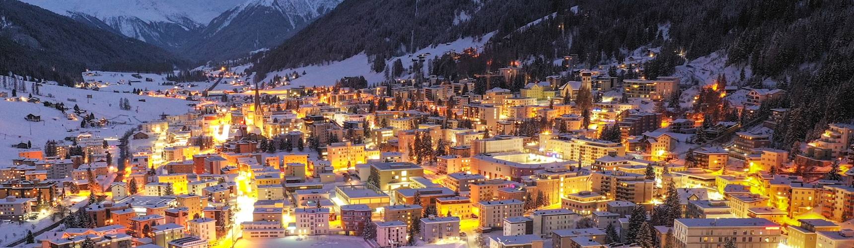 Davos bei Nacht